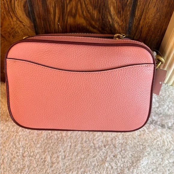 Coach Willow Camera Bag in Colorblock Leather Crossbody Candy Pink NWT - Picture 3 of 9
